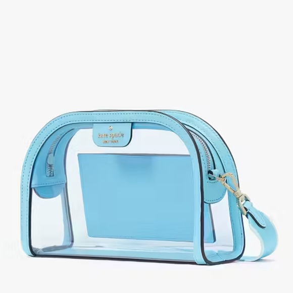 KATE SPADE BLUE CLEAR CROSSBODY BAG NEW - Picture 3 of 5